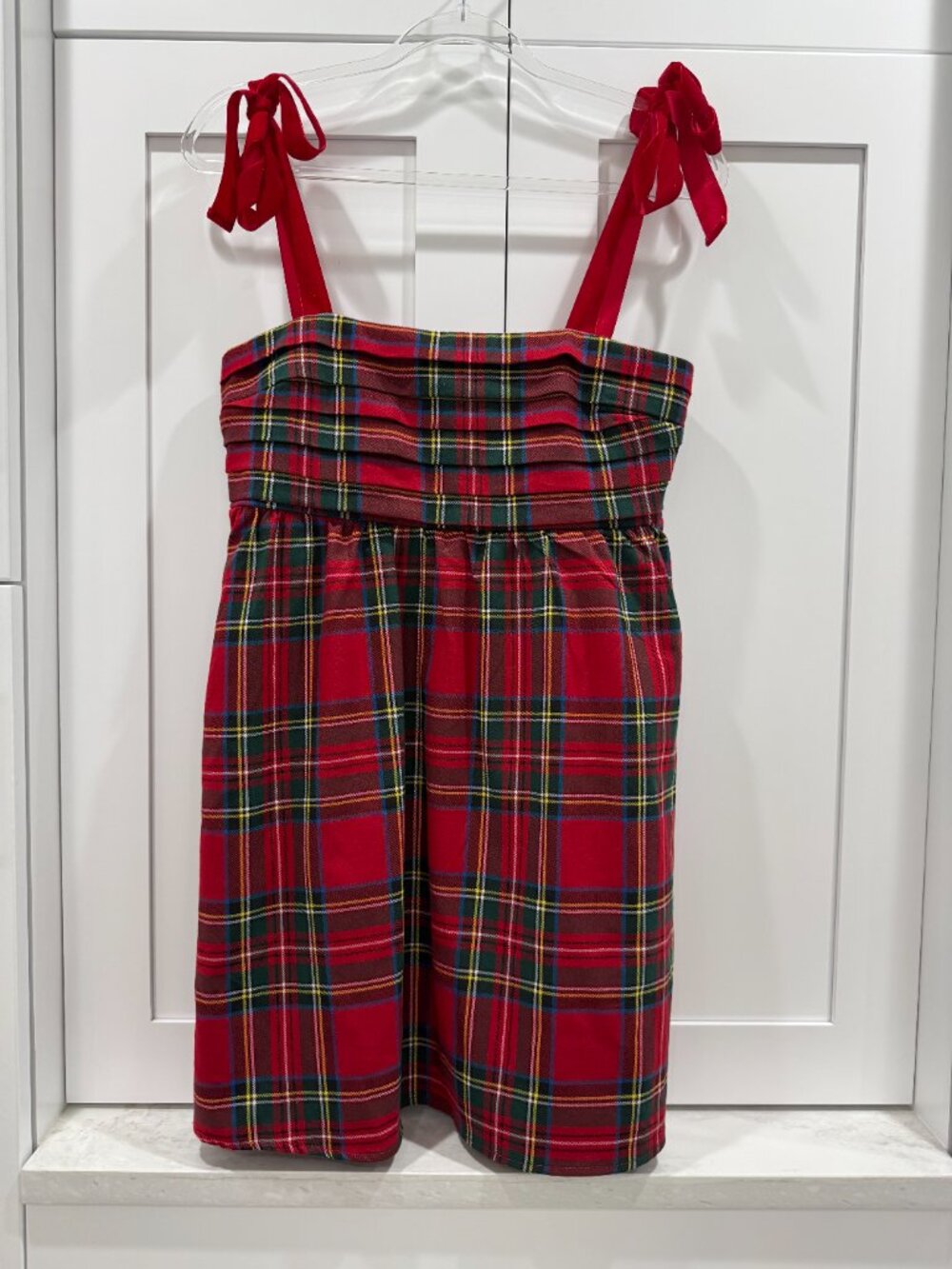 Francesca's Tie Strap Pleated Mini Dress